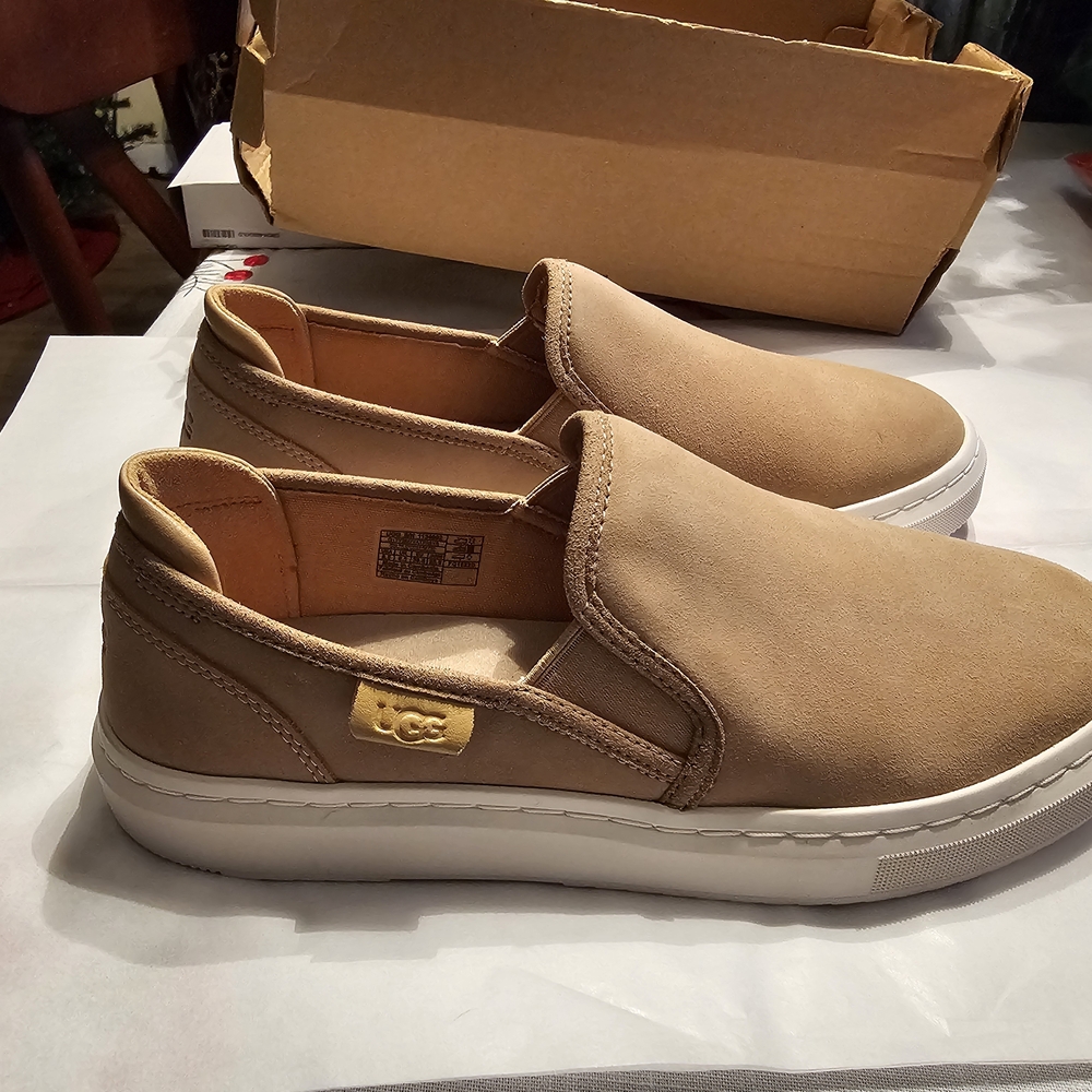 UGG Tan Casual Slip-On Sneakers